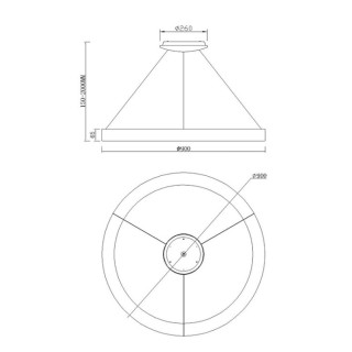 Lampe suspendue LED à intensité variable NISEKO II Bois
