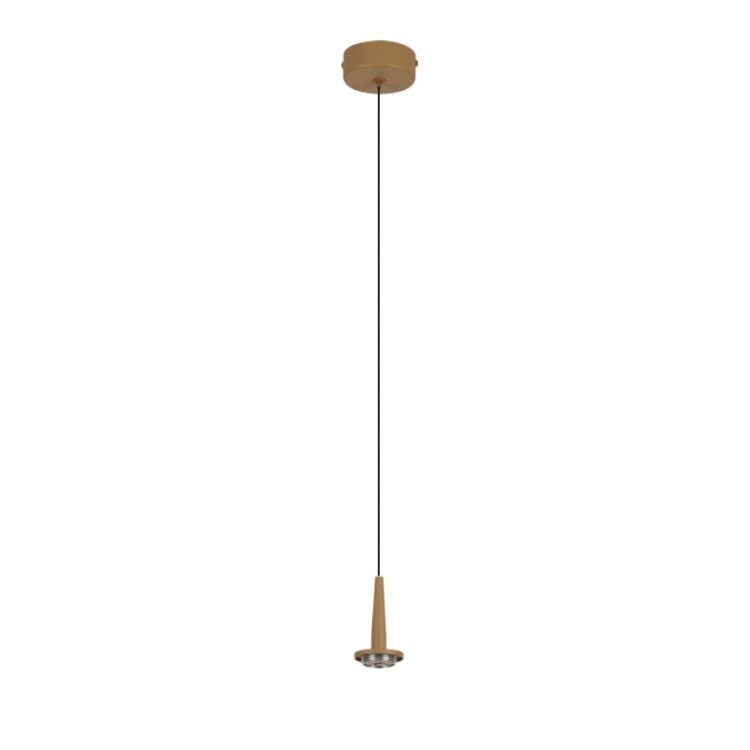 Suspension LED 5 W 3 000 K W/T en verre ANDROMEDA Or