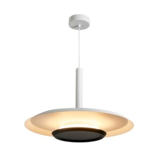 Suspension LED 24W 3000K TINA Blanc mat + noir