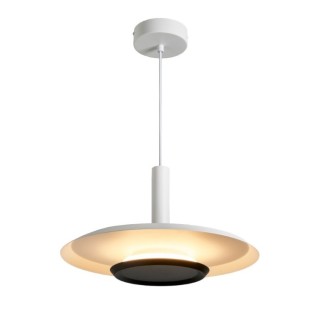 Suspension LED 18W 3000K TINA Blanc mat + noir