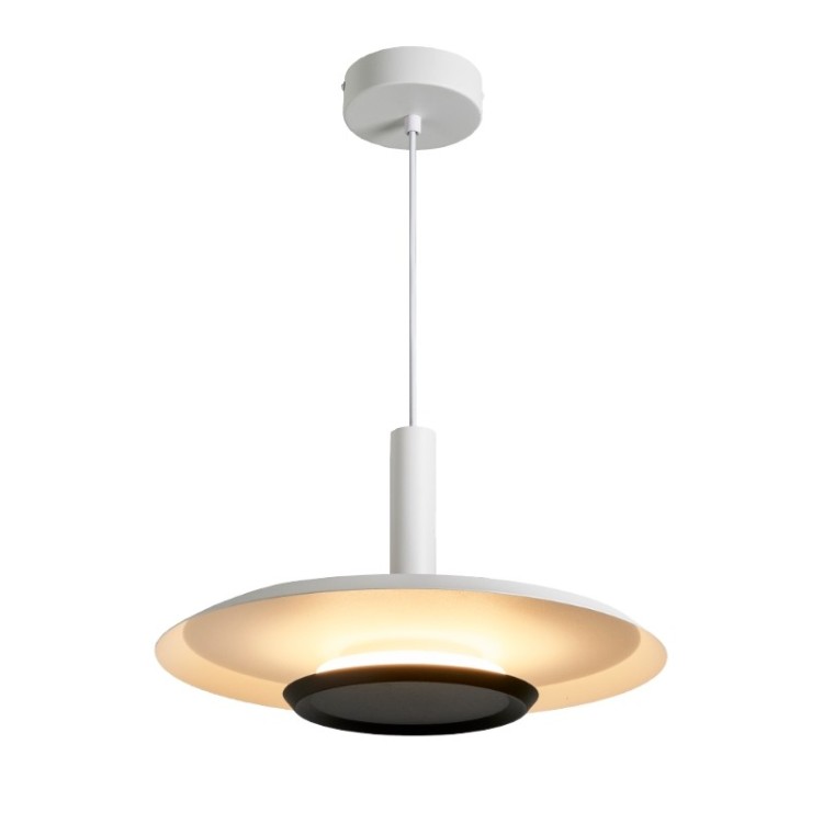 Suspension LED 18W 3000K TINA Blanc mat + noir