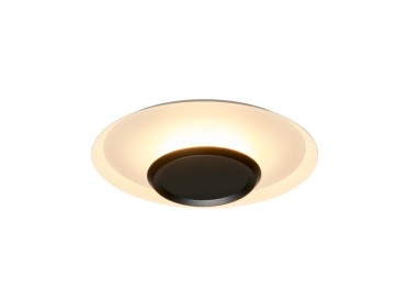 Plafonnier LED 18W 3000K TINA Blanc mat + noir