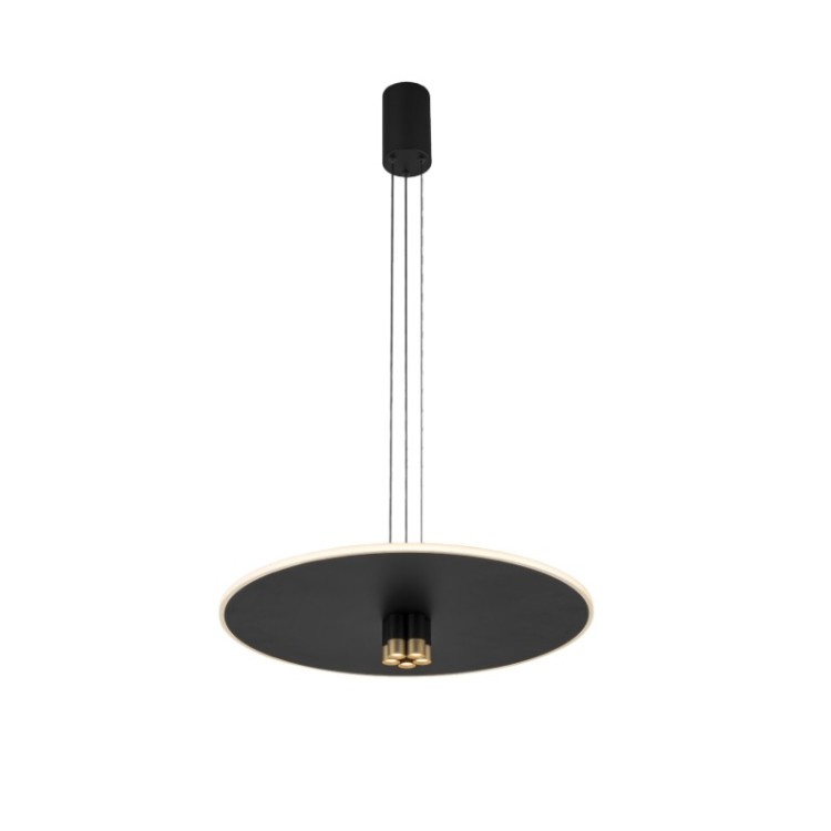 Suspension LED 42W 3000K NOMADA Noir/Or