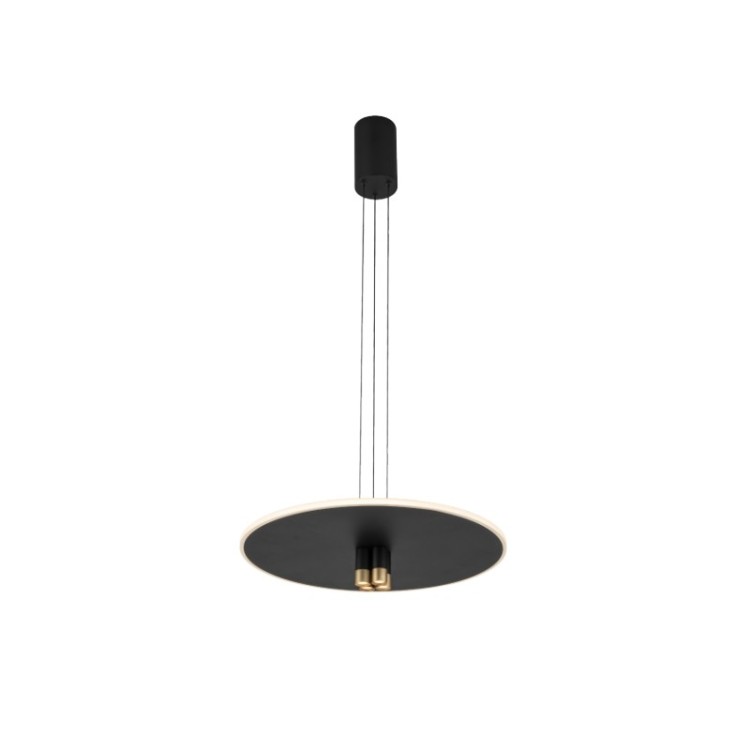 Suspension LED 33W 3000K NOMADA Noir/Or