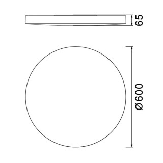 Plafonnier LED 50W CCT TURIN Blanc
