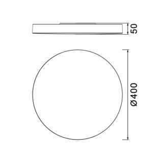 Plafonnier LED 30W CCT TURIN Blanc