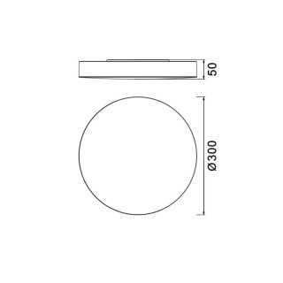 Plafonnier LED 20W CCT TURIN Blanc
