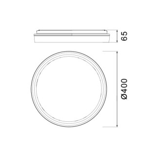 Plafonnier LED 40W DORÉ VERONA Or