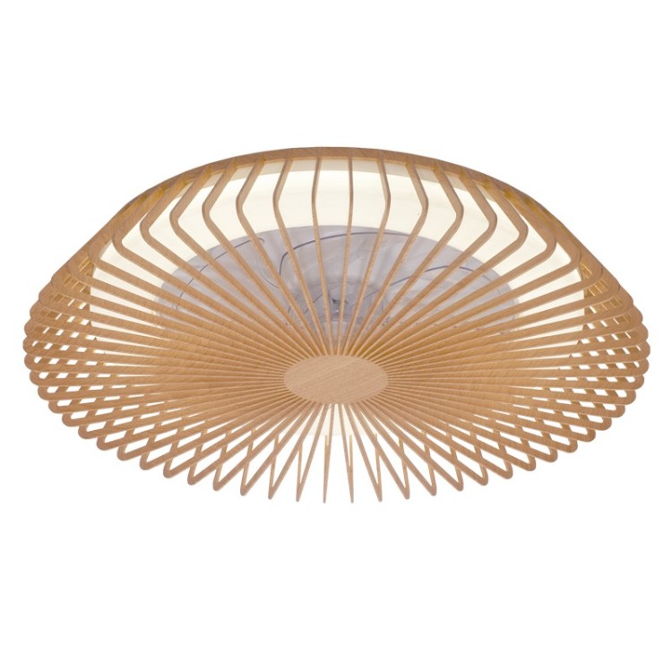 Plafonnier LED 70W Ventilateur 30W HIMALAYA Bois