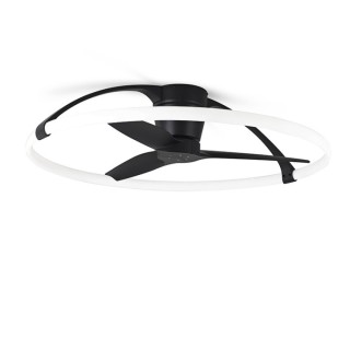 Plafonnier LED 75W Ventilateur 35W NEPAL Noir