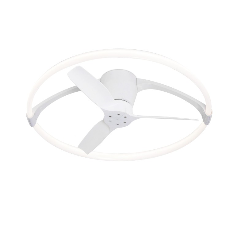 Plafonnier LED 55W Ventilateur 30W NEPAL MINI Blanc