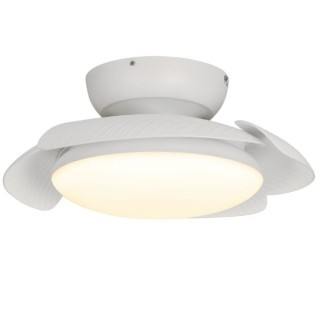 Plafonnier LED 45W Ventilateur 25W ALOHA Blanc