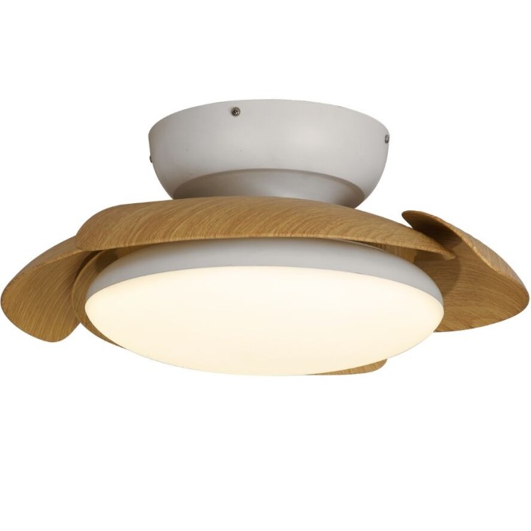 Plafonnier LED 45W Ventilateur 25W ALOHA Bois
