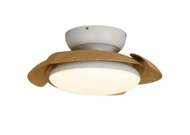 Plafonnier LED 45W Ventilateur 25W ALOHA Bois