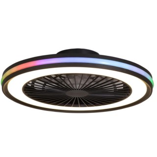 Plafonnier LED 60W Ventilateur 26W GAMER Noir