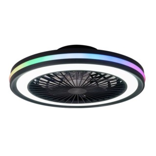 Plafonnier LED 40W Ventilateur 20W GAMER Noir