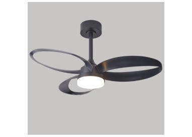 Plafonnier LED 24W Ventilateur 32W INFINITY FAN Noir