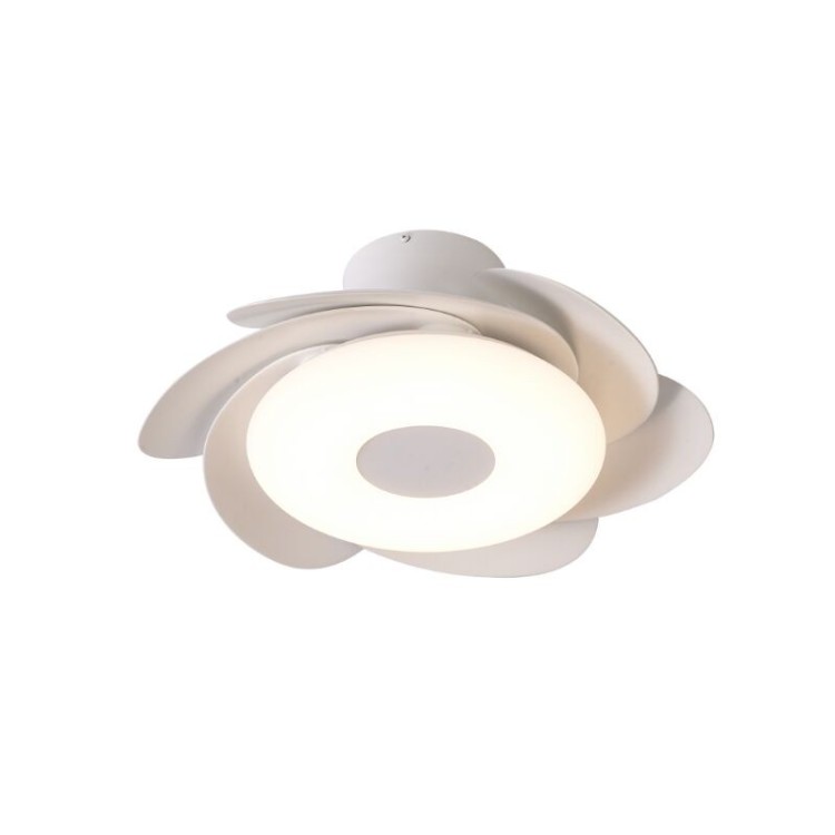 Plafonnier LED 24W Ventilateur 24W FLOWER Blanc