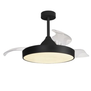 Plafonnier LED 50W Ventilateur 30W ALASKA Noir