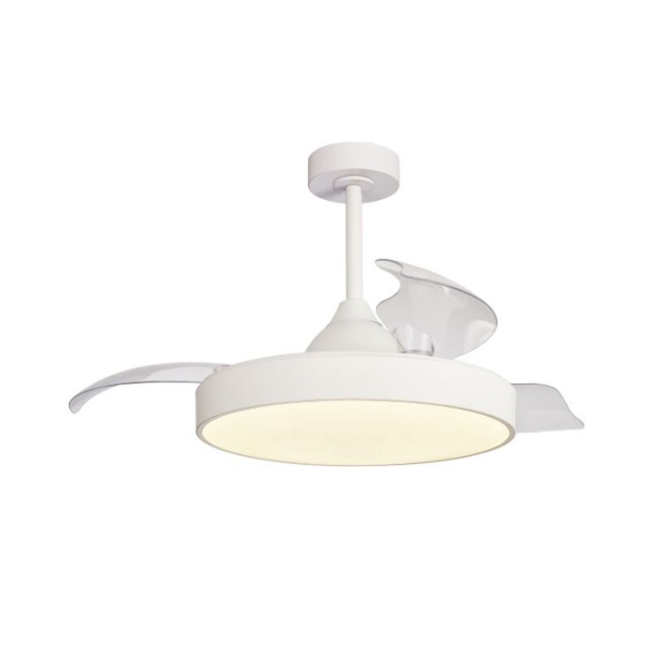 Plafonnier LED 45W Ventilateur 25W ALASKA Blanc