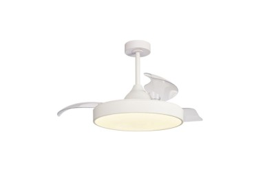 Plafonnier LED 45W Ventilateur 25W ALASKA Blanc