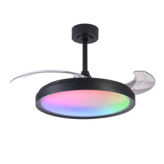 Plafonnier LED 50W Ventilateur 30W SIBERIA Noir