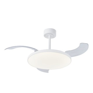 Plafonnier LED 50W Ventilateur 30W SLIM FAN Blanc
