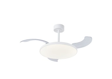 Plafonnier LED 50W Ventilateur 30W SLIM FAN Blanc