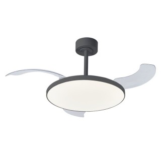 Plafonnier LED 50W Ventilateur 30W SLIM FAN Noir