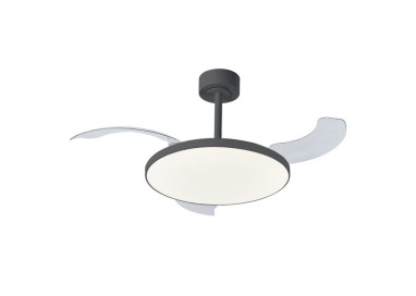 Plafonnier LED 50W Ventilateur 30W SLIM FAN Noir