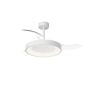 Plafonnier LED 50W Ventilateur 30W NISEKO FAN M Blanc