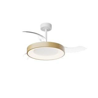 Plafonnier LED 50W Ventilateur 30W NISEKO FAN M Bois