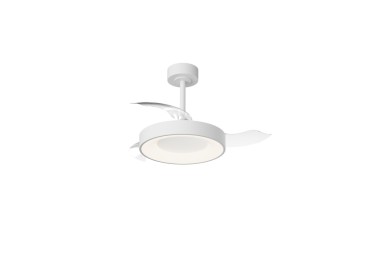 Plafonnier LED 45W Ventilateur 25W NISEKO FAN S Blanc