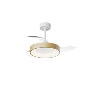 Plafonnier LED 45W Ventilateur 25W NISEKO FAN S Bois