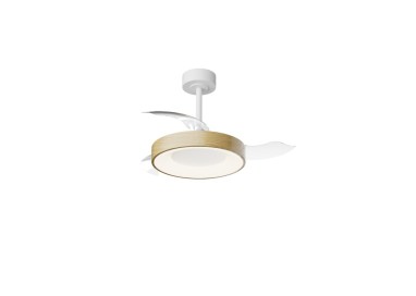 Plafonnier LED 45W Ventilateur 25W NISEKO FAN S Bois