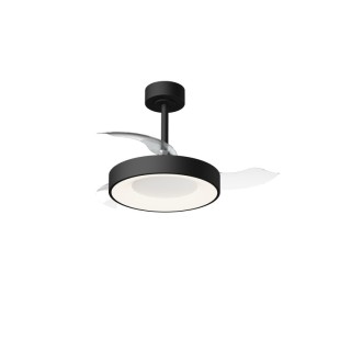 Plafonnier LED 45W Ventilateur 25W NISEKO FAN S Noir + Or