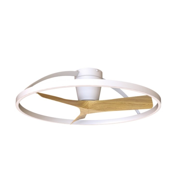 Plafonnier LED 32W Ventilateur 32W NEPAL II Blanc/Bois