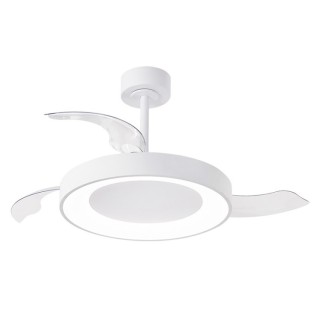 Plafonnier LED 40W Ventilateur 40W NISEKO FAN L Blanc
