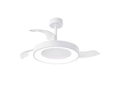 Plafonnier LED 40W Ventilateur 40W NISEKO FAN L Blanc