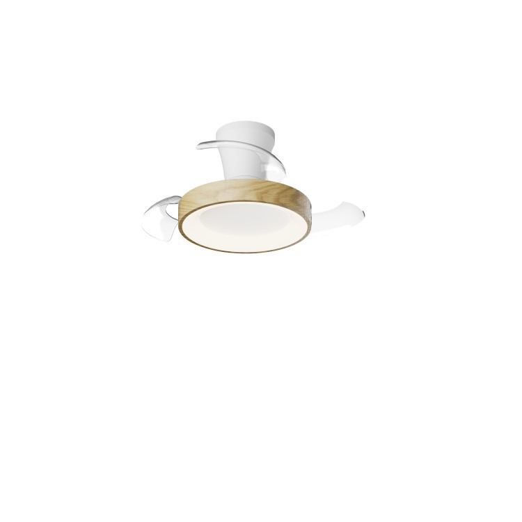 Plafonnier LED 25W Ventilateur 25W NISEKO FAN XS Bois