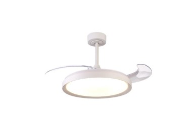 Plafonnier LED 50W Ventilateur 28W MISTRAL FAN Blanc