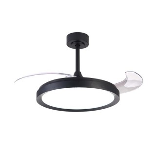Plafonnier LED 50W Ventilateur 28W MISTRAL FAN Noir