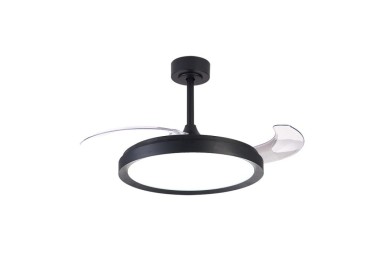 Plafonnier LED 50W Ventilateur 28W MISTRAL FAN Noir