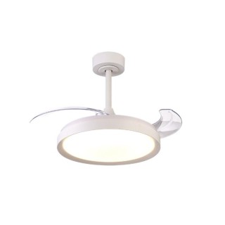 Plafonnier LED 40W Ventilateur 25W MISTRAL FAN Blanc