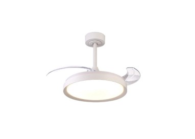 Plafonnier LED 40W Ventilateur 25W MISTRAL FAN Blanc