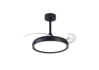 Plafonnier LED 40W Ventilateur 25W MISTRAL FAN Noir