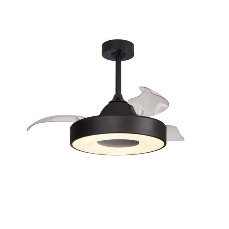 Plafonnier LED 45W Ventilateur 25W COIN FAN MINI Noir