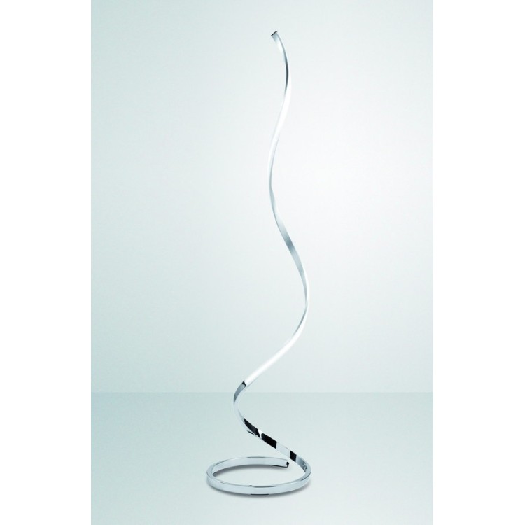 Lampadaire LED à intensité variable NUR Argent chromé