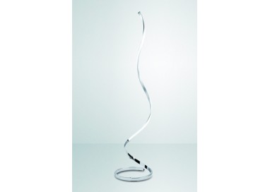 Lampadaire LED à intensité variable NUR Argent chromé