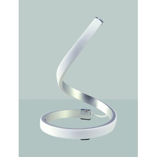 Lampe de table LED NUR Argent chromé